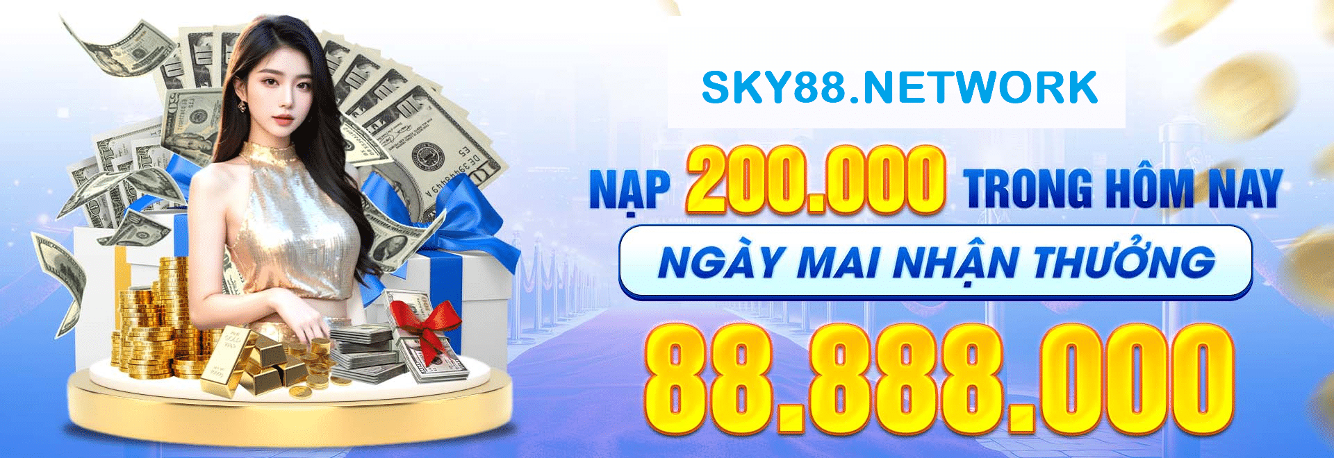 Nhận thưởng mỗi ngày tại sky88